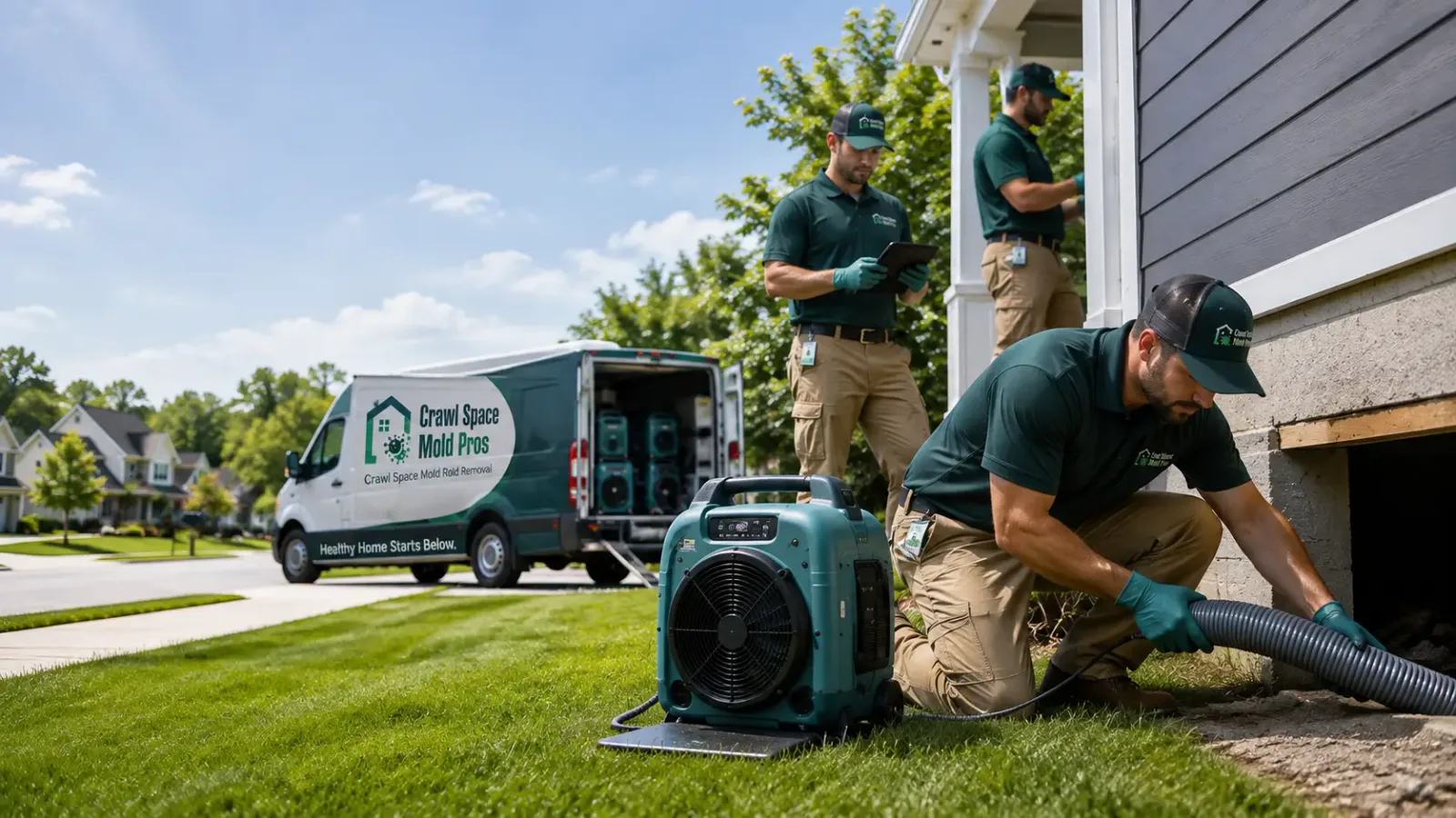 Crawl Space Mold Removal in Montour, IA